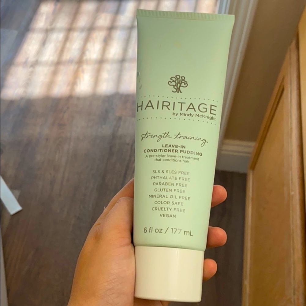 hairitage leave in conditioner. used once